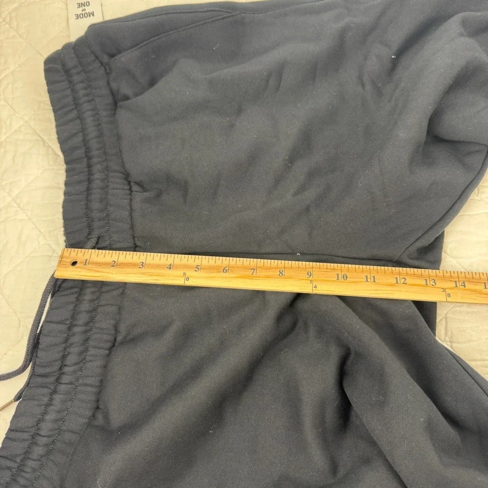 Mode of One Mens Fleece Wall Sweatpants Deep Black XL 100187085MN‎ NEW